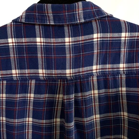 Forever 21 Country Plaid Flannel Button Down Shirt Cotton Medium - Picture 7 of 10